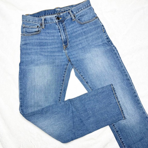 GAP Other - GAP Men's Slim Stretch Faded Denim Blue Jeans Size 31/32